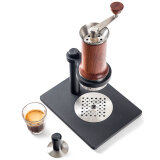 ARAM | Espresso Maker + Steel Support | Brown