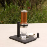 ARAM | Espresso Maker + Steel Support | Brown