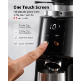 AVX | CG301 Kaffeemühle | 64 mm. | 2 Timer | schwarz