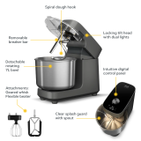 OONI | Halo Pro Spiral-Knetmaschine & Küchenmaschine | Charcoal Grey