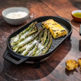 OONI | Grillpfanne aus Gusseisen | mit Untersetzer