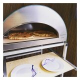 PIZZA PARTY | EMOZIONE INKL. SAPUTO BISCOTTO | 550° | 40x70 cm. | GASOFEN | SILBER